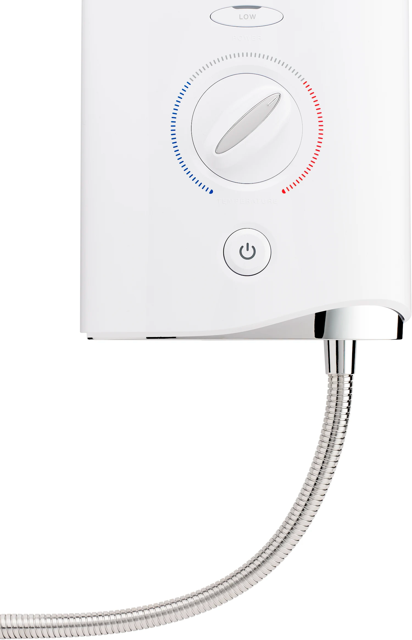 Mira Sport 電気シャワー - 9.0kW ホワイト&クロームメッキ